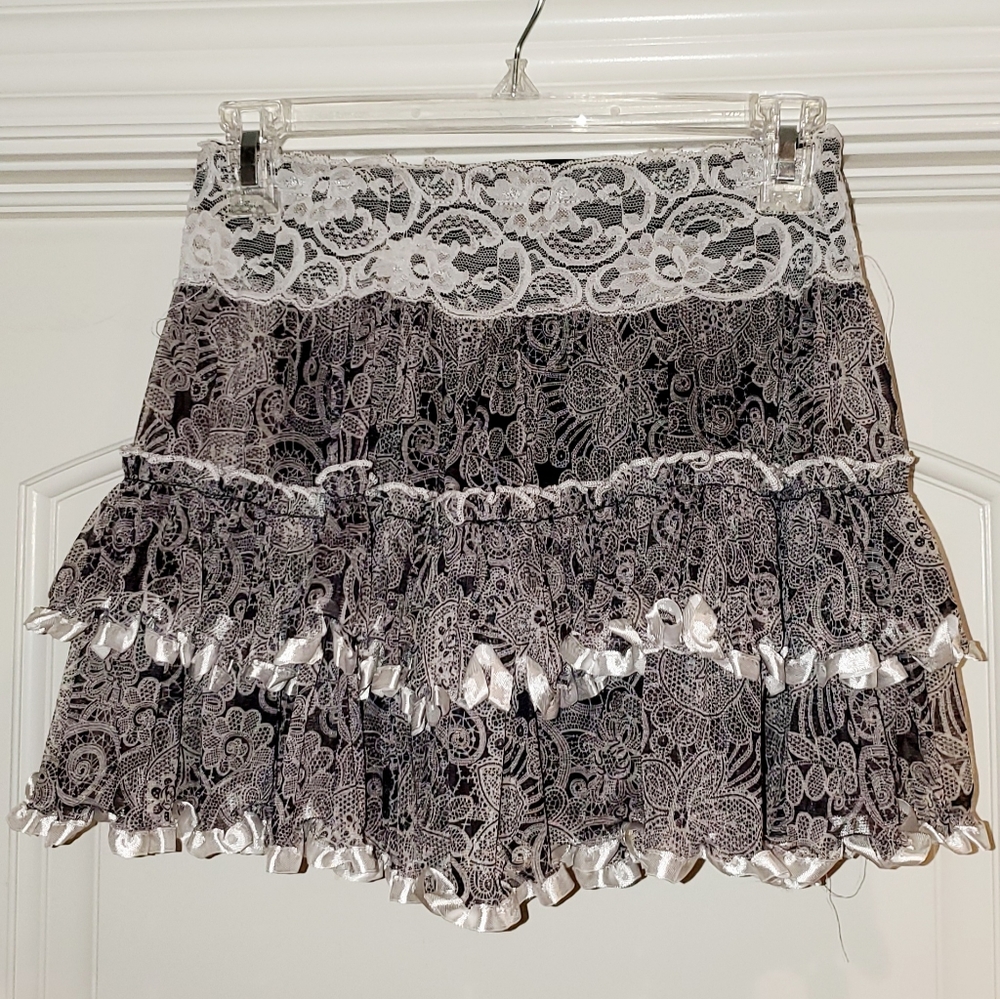 Gray Mini Skirt